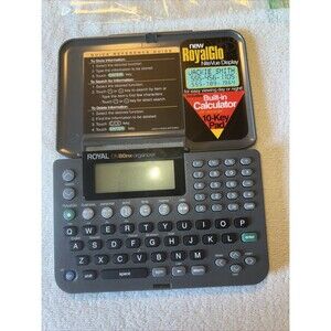 Pocket Organizer Royal Business Personal Calendar Phone Book Calc DM80NX WORK!!!